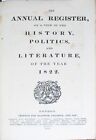 1822 -slavery president James Monroe slave Revolt- Annual Register Leather Book