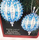 Vintage Bead   Sequin Christmas Ornament Kit Holiday Time Ice Queen