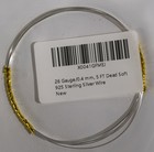 26 Gauge 0 4 Mm  5ft Dead Soft 925 Sterling Silver  jewelry Making  Wire - New