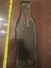 Coca-cola Bottle Shape Metal Advertising Sign Soda Theme Red White Green Brown
