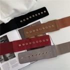 Unisex Stretch Belt Wool Suede Metal Buckle Belt Vintage Casual Decorative 