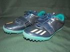 Adidas Jumpstar Track   Field Shoes W spikes Navy Blue green Us Mens Size 10