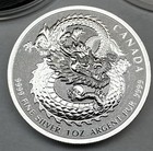 2017 Canada  5 1 Oz   9999 Silver Lucky Dragon High Relief Coin Great Detail 
