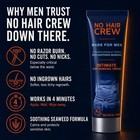 No Hair Crew Intimate private At Home Hair Removal Cream For Men - Painless  Fla