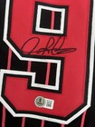 Dennis Rodman Signed Chicago Pinstripe    iconic    Jersey Beckett Coa