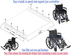 Blue Streak Wheelchair 18 Inch Seat Replacement  18x16 Inch Nylon Upholstery  Re