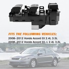 Master Power Window Switch Compatible With 2008-2012 Honda Double Auto Button