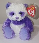 Ty Beanie Baby - Dancy The Purple Panda Bear  internet Exclusive  5 Inch  Mwmts
