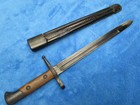 Original Vintage Ww2 M1891 Italian Carcano Bayonet And Scabbard Made Gnutti 1942
