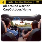 Bluetooth In Car Speakerphone Visor Clip Wireless Handsfree Talking Motion Siri 