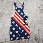Chubbies  the Wrastler  Wrestling Singlet Men s Large American Flag And Eagle