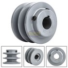 Cast Iron 3   Dual Groove V Style Belt B Section 5l Pulley With 7 8   Sheave
