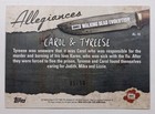 2017 Topps Amc The Walking Dead Evolution Allegiances Carol   Tyreese  50