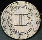 1852 Three Cent Silver Piece Trime 3c Type 1 Ungraded Us Coin Cc26671