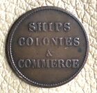 Antique Brass Token  Tall Ship Prince Edward Island  Ships  Colonies   Commerce