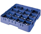  2  Cambro 16s1114168 Camrack 11 3 4  High Customizable Blue 16 Comp  Glass Rack