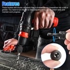 Keyless Drill Chuck Screwdriver Adapter 1 4  Hex Shank To 0 3-6 5mm Drill Bits