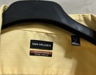 Van Heusen Men s Dress Shirt Yellow Fitted Stretch 15-15 5 M 34 35