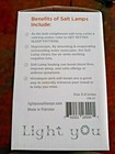 Saltlamp Himalayan Salt Lamp Natural Shape Wooden Base 6ft Ul-approved