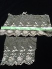 Antique Vintage French Lace Trim Cutter Net Doll Clothes Sewing Ecru