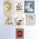 Lot Of 20 Mixed Greeting Cards From The 1940s   1950s  Mostly B-day  All Used