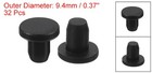 32pcs Black Rubber Stopper 5 3mm Plug Holes For 5mm 0 2  Hole