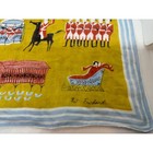 Vintage Pat Prichard Pocket Square Handkerchief 1776 Revolution History 14x14 