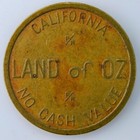 Rare Land Of Oz Token Coin Arcade California Florida No Cash Value I231