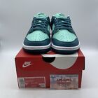 Size 9 5 - Nike Dunk Low Geode Teal Blue White Leather  dd1503-301 