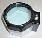Illuminated Desktop Magnifier 5x Magnification Reading Crafts Hobbies No Light