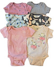 Carters Baby Girl Newborn Outfits Tee Shirts Bodysuits Clothes Lot Tutu Flowers