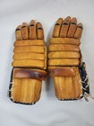 Vintage Saro Hockey Gloves Ts24 Tan Leather Made In Canada 