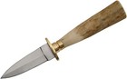 Mini Stainless Steel Boot Dagger Fixed Blade Knife With Leather Sheath 6 5 
