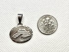 K74 Lake Superior 1    Pendant 925 Silver Sterling Medal Pendant 10g Vintage