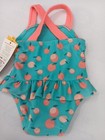 Baby Cat   Jack Swimsuit 0-3 Months With Aqua With Peaches 10-ab6