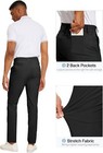 Men s Stretch Dress Pants Waterproof Slim Fit Pockets Workwear Chino Trousers
