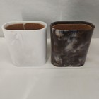 Crisloid Butterscotch Marble Chocolate Bakelite Set Full Backgammon Dice   Cups