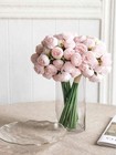 2 Bunch Silk Peony Bouquet Artificial Rose Flower 27 Flower Heads Artificial