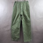 Us Military Pants Mens 32x33 Og 107 Green Sateen Trouser Fatigue Vietnam War Era