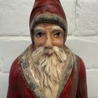 Folk Art Santa Father Christmas Antique Chocolate Mold Figurine Artist Signed