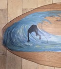 Victoria Skimboard Skim Boards Wood Wooden Laguna Beach  Ca 37  L X 16  3 8  W