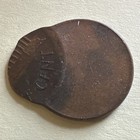 Lincoln Cent Copper Struck Off Center Approx  68  Error Mint Coin No Date