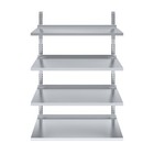 Amgood 16 In  X 48 In  Four-tier Metal Wall Mount Shelf