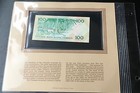 Most Treasured Banknotes Vanuatu 1982 100 Vatu Prefix Bb Warrior Unc 