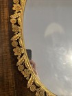 Matson 24k Gold Plate Vanity Mirror Tray  filigree 20 X 14 Signed 1950   s
