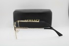 New Versace Mod  1276 1371 Black Gold Gunmetal Authentic Eyeglasses 55-17