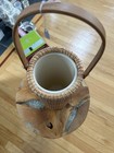 Tall Nantucket Basket Wine Holder   Vase