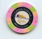 2 50 Chip From The Grand Casino Mille Lacs Minnesota Millennium