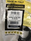 Cressi Alpha Ultra Dry Foldable Adult Snorkel Black 258150 New