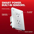 Invisoutlet Pro Smart In-wall Outlet With Multi-sensor Monitoring  15 Amp 120v